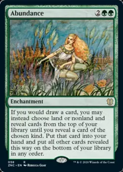 NM-Mint, English MTG Regular Abundance Commander: Zendikar Rising Magic the Gath - Image 1
