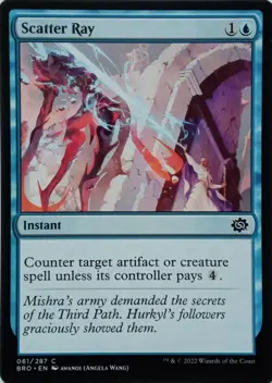 061/287 SCATTER RAY COMMON THE BROTHER'S WAR MTG CARD - Image 1
