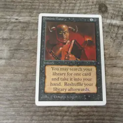 Magic The Gathering MTG Demonic Tutor Unlimited Ed. 1994 MP Good Ungraded - Image 1