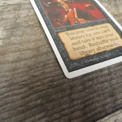 Magic The Gathering MTG Demonic Tutor Unlimited Ed. 1994 MP Good Ungraded - Image 3