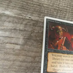 Magic The Gathering MTG Demonic Tutor Unlimited Ed. 1994 MP Good Ungraded - Image 4