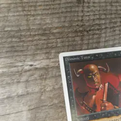 Magic The Gathering MTG Demonic Tutor Unlimited Ed. 1994 MP Good Ungraded - Image 5