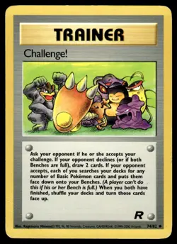 2000 Pokemon Classic - Team Rocket Challenge! #74 Light Play - Image 1