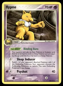 2005 Pokemon EX - Delta Species Hypno #23 Light Play - Image 1