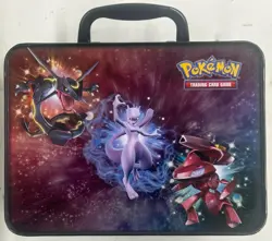 2017 Pokemon Trading Card Game EMPTY Collectors Lunch Box Tin Pikachu and Mew - Image 2
