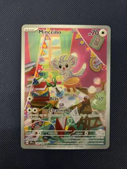 Minccino 182/162 Illustration Rare Temporal Forces Pokemon TCG Card - Near Mint - Image 1