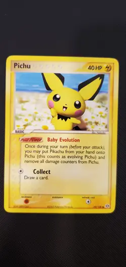 Pichu 59/106 2005 EX Emerald Pokemon Card Nintendo Non Holo Common - Lp - Image 1