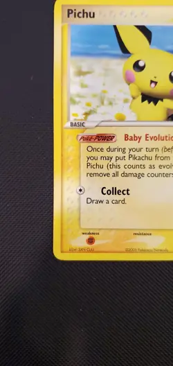 Pichu 59/106 2005 EX Emerald Pokemon Card Nintendo Non Holo Common - Lp - Image 5