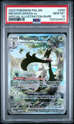 2023 POKEMON PAL EN-PALDEA EVOLVED #256 MEOWSCARADA EX PSA 10 - Image 1
