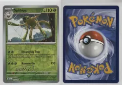 Spidops Reverse Foil Pokemon SV02: Paldea Evolved #018 04dh - Image 3