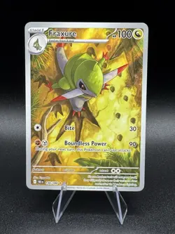 Pokemon TCG Black Bolt Fraxure 146/086 Illustration Rare NM Pack Fresh! - Image 1