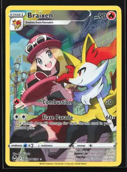 Pokemon Braixen TG01 Silver Tempest Trainer Gallery Ultra Rare Holo NM - Image 1