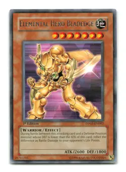 Elemental Hero Bladedge - DP03-EN002 1st Edition Rare - YuGiOh-LP - Image 1