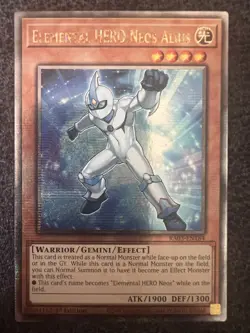 Yugioh Elemental HERO Neos Alius RA03-EN184 Quarter Century Secret Rare NM - Image 1