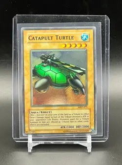 Yugioh! Catapult Turtle MRD-075 Super Rare Unlimited NM Vintage - Image 1