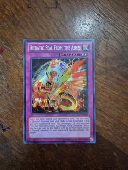 1X HIERATIC SEAL FROM THE ASHES GAOV-EN088 SECRET NEAR MINT YUGIOH - Image 1