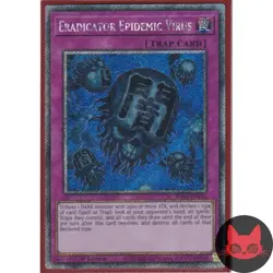 Yugioh Eradicator Epidemic Virus RA03-EN183 Platinum Secret Rare 1st Edition NM - Image 1