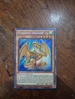Yugioh - Hundread Dragon DLCS-EN146 Limited Edition Secret Rare NM - Image 1