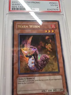2009 Yugioh Warm Worm TF04-EN001 Ultra Rare PSA 4 - Image 2