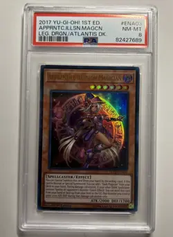 PSA 8 YUGIOH APPRENTICE ILLUSION MAGICIAN 1st Edition Ultra Holo LEDD-ENA03 - Image 1