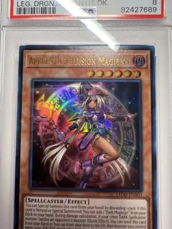 PSA 8 YUGIOH APPRENTICE ILLUSION MAGICIAN 1st Edition Ultra Holo LEDD-ENA03 - Image 3