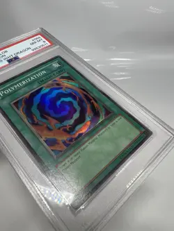 Yugioh PSA 8 2002 Polymerization LOB-059 Super Rare Unlimited OG Medium Faded - Image 3