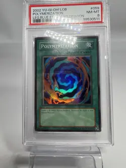 Yugioh PSA 8 2002 Polymerization LOB-059 Super Rare Unlimited OG Medium Faded - Image 4