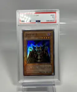 Yugioh Lord of D. SDK-041 Super Rare HEAVY HOLO BLEED PSA 5 - Image 1