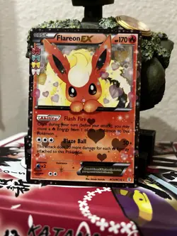 Pokemon TCG Flareon EX Holo Rare Card RC6/RC32 Generations Radiant Collection - Image 1