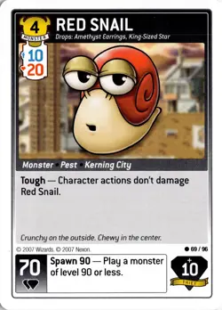 Maplestory iTCG SET 1 - RED SNAIL 69/96 Monster Card - Image 1