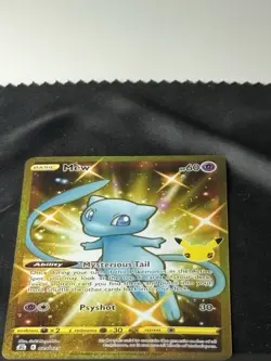 Pokemon Card - Mew 025/025 Secret Rare Celebrations 25th Anniversary Gold NM - Image 1