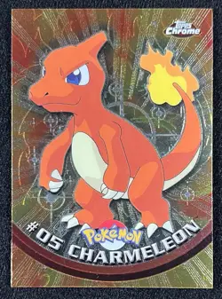 Charmeleon Topps Chrome Pokemon Series 1 #05 2000 Pokemon Card - LP - Image 1