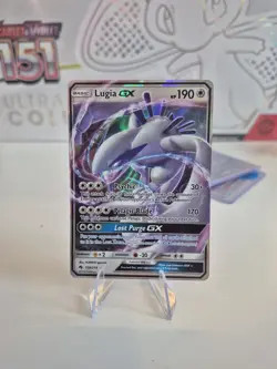 Lugia GX - 159/214 - Pokemon Lost Thunder Sun & Moon Ultra Rare Card NM - Image 1