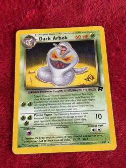 Dark Arbok [W Stamped] 19/82 Wotc Promo Regular Pokemon Card Played - Image 1