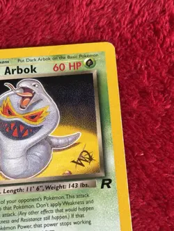 Dark Arbok [W Stamped] 19/82 Wotc Promo Regular Pokemon Card Played - Image 2