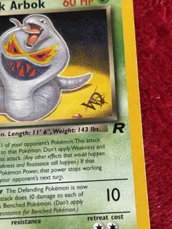 Dark Arbok [W Stamped] 19/82 Wotc Promo Regular Pokemon Card Played - Image 3