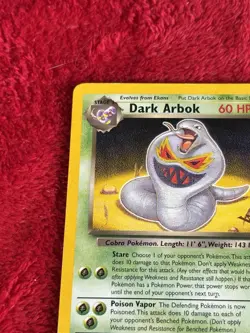 Dark Arbok [W Stamped] 19/82 Wotc Promo Regular Pokemon Card Played - Image 4