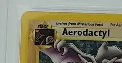 1999 Pokemon Fossil Prerelease Aerodactyl Holo 1st Edition PSA 5 TCG Graded Card - Image 5