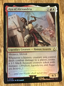MTG Assassin's Creed, Aya of Alexandria - Foil - Image 1