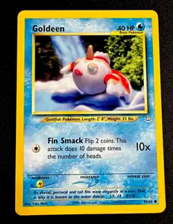 Goldeen 45/64 NM Neo Revelation Yuka Morii Pokemon Card Near Mint - Image 1