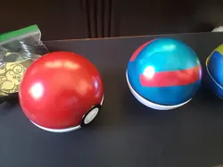 Pokemon Ball Tins - 4 Empty Tins & 30 + Pokemon Coins No Cards - Image 5