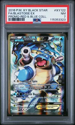 2016 POKEMON XY BLACK STAR PROMO BLASTOISE EX #XY122 HOLO PSA 7 NM #115353323 - Image 1