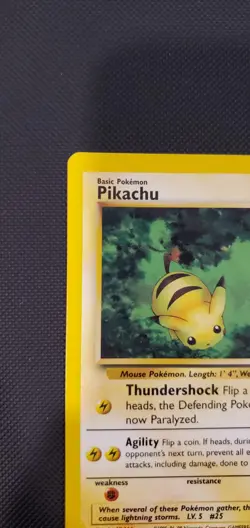 Pikachu Black Star Wotc Promo Non Holo Pokemon 2000 #27 - Image 2