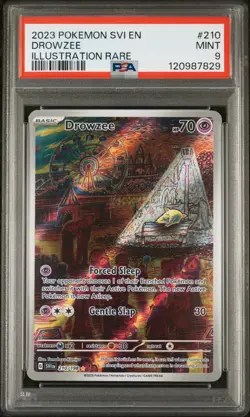 2023 POKEMON SVI EN-SCARLET & VIOLET ILLUSTRATION RARE #210 DROWZEE PSA 9 #210 - Image 1