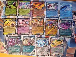 Pokemon Journey Together Double Rare EX Lot of 14 All NM Moltres Mewtwo Garchomp - Image 1