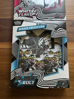 4x Black Bolt & White Flare Binder Collection New Sealed Pokemon 2025 - Image 2