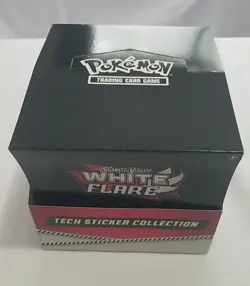 2025 Pokemon WHITE FLARE (RSV10.5) Tech Sticker Collection Display Case 12ct - Image 1