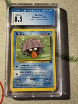 Shellder 1999 Pokemon Fossil Unlimited #54 54/62 CGC 8.5 NM-MT+ - Image 1