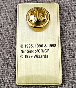 Vintage Pokemon Nintendo CR/GF 1999 TCG League Badge Pin Wizards - Image 2