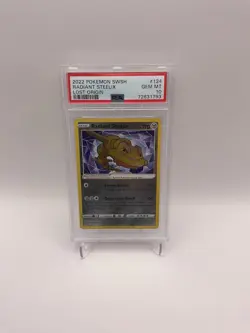 2022 Pokemon SWSH Lost Origin Radiant Steelix #124/196 PSA 10 - Image 1